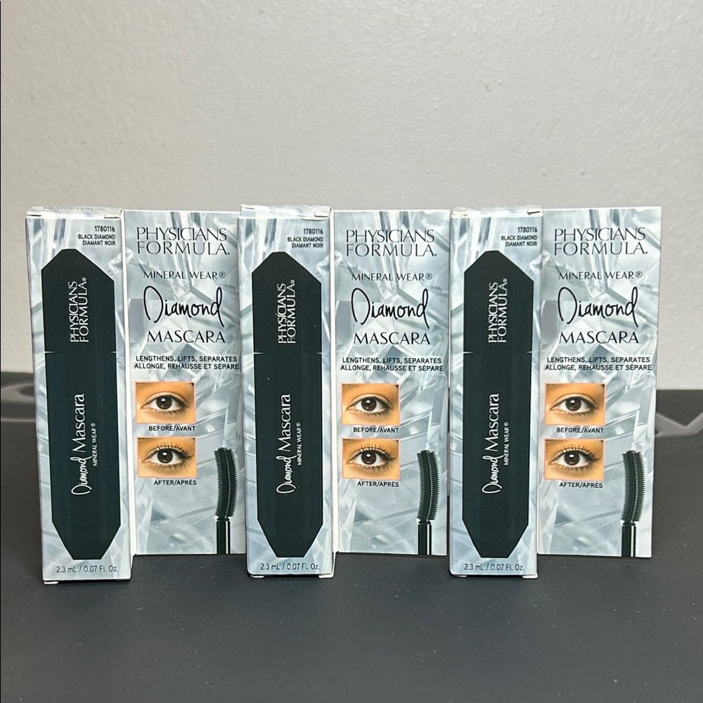 3x Physicians Formula Diamond Mascara 2.3ml - Black Diamond